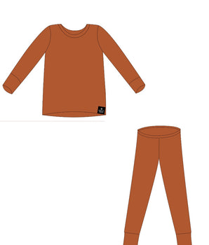 PRE-ORDER 2 pc Loungewear Set in Ribbed Sedona