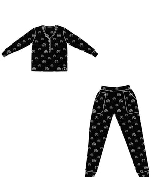 FINAL SALE Women’s 2 pc Loungewear Set in Monochrome Rainbow