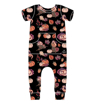 PRE-ORDER Change-A-Roo™ Front Opening Romper in OG Harvest Dragon