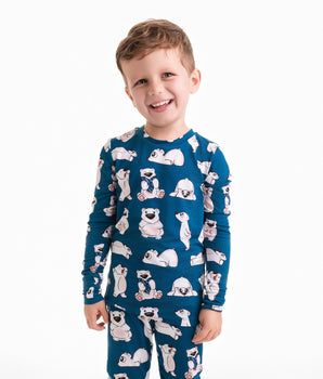 2 pc Loungewear Set in Minted O.G Polar Pals