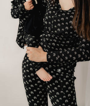 FINAL SALE Women’s 2 pc Loungewear Set in Monochrome Rainbow