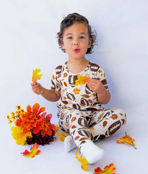 Change-A-Roo™ Front Opening Romper in Touchdown