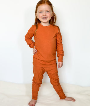 2 pc Loungewear Set in Ribbed Sedona