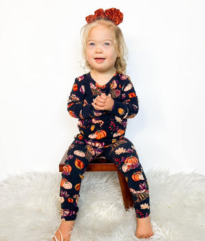 PRE-ORDER Change-A-Roo™ Front Opening Romper in OG Harvest Dragon