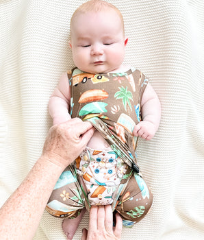 Change-A-Roo™ Front Opening Tank Shortie Romper in Surf's Up