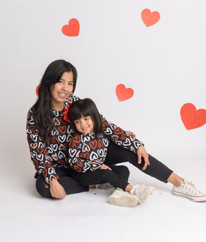 Children's Crew Neck Sweater in Heart to Heart